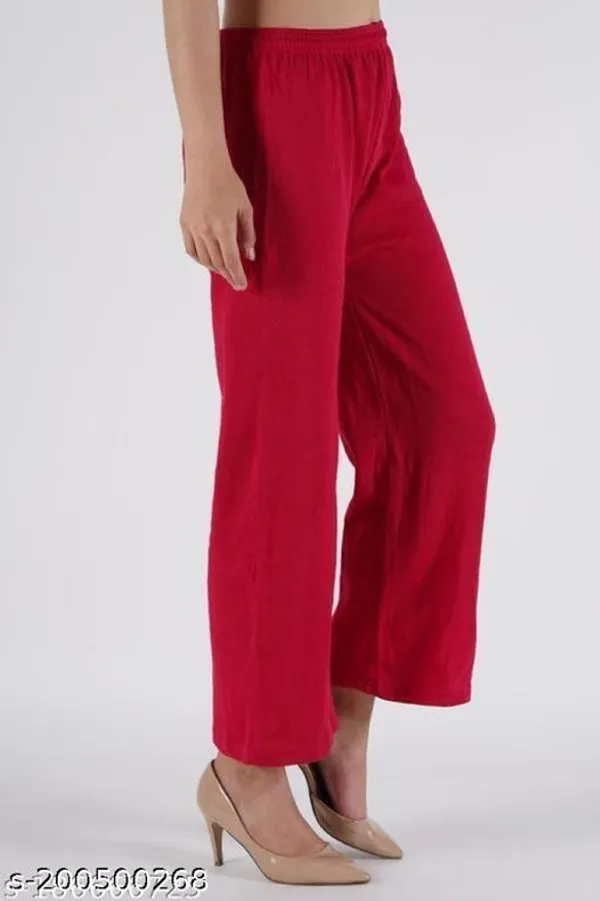 Red_Regular_Casual_Wool_Trouser_For_Women