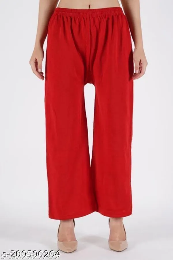 Red_Regular_Casual_Wool_Trouser_For_Women