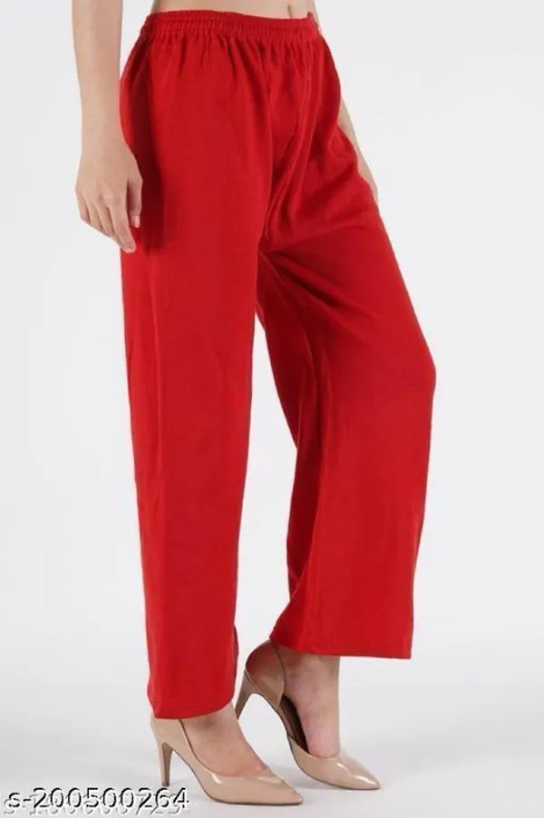 Red_Regular_Casual_Wool_Trouser_For_Women