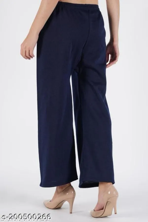 Blue_Regular_Casual_Wool_Trouser_For_Women
