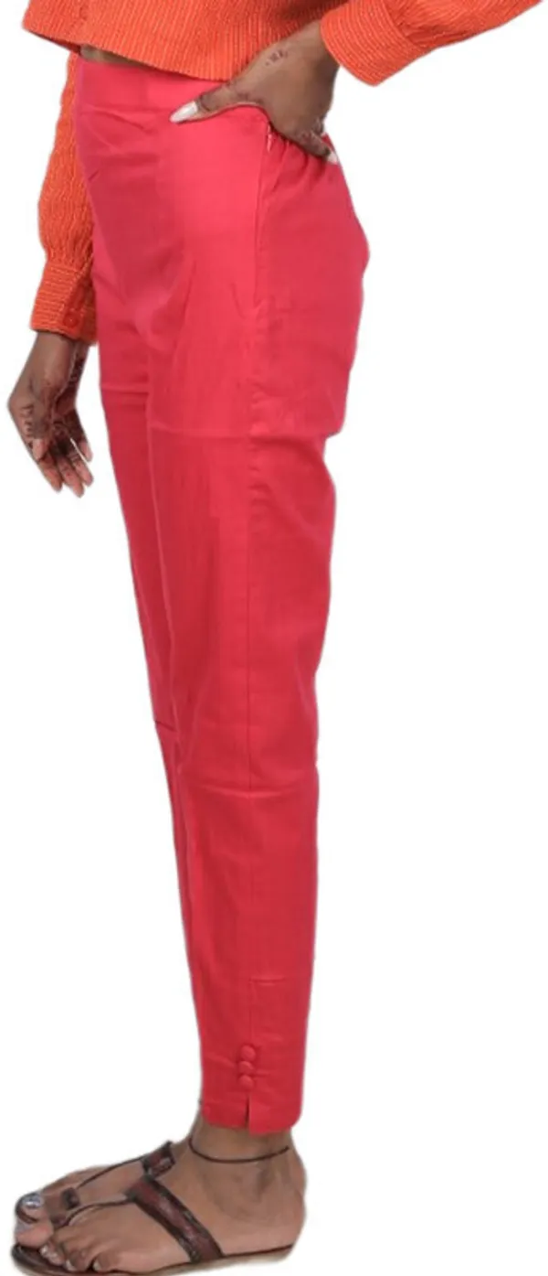 Pink_Regular_Casual_Cotton_Blend_Trouser_For_Women