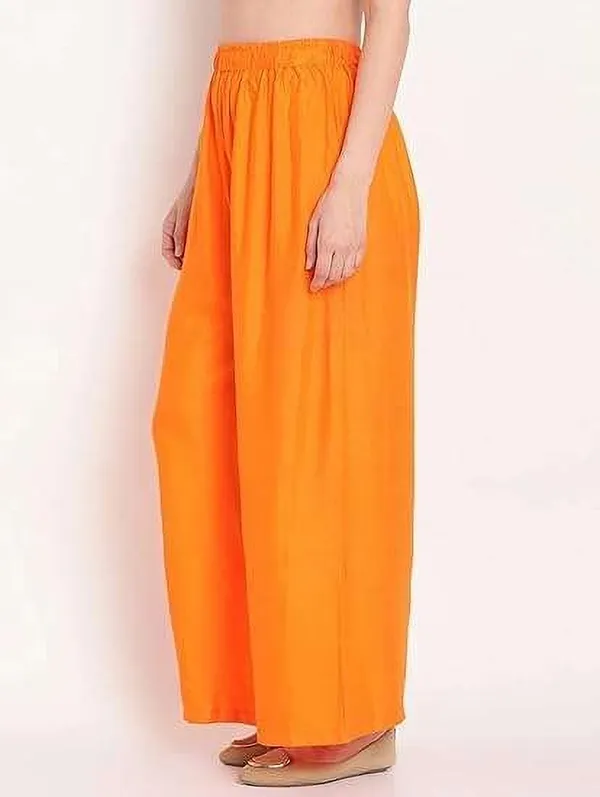 Dark_Blue_&_Orange_Regular_Casual_Viscose_Rayon_Trouser_For_Women