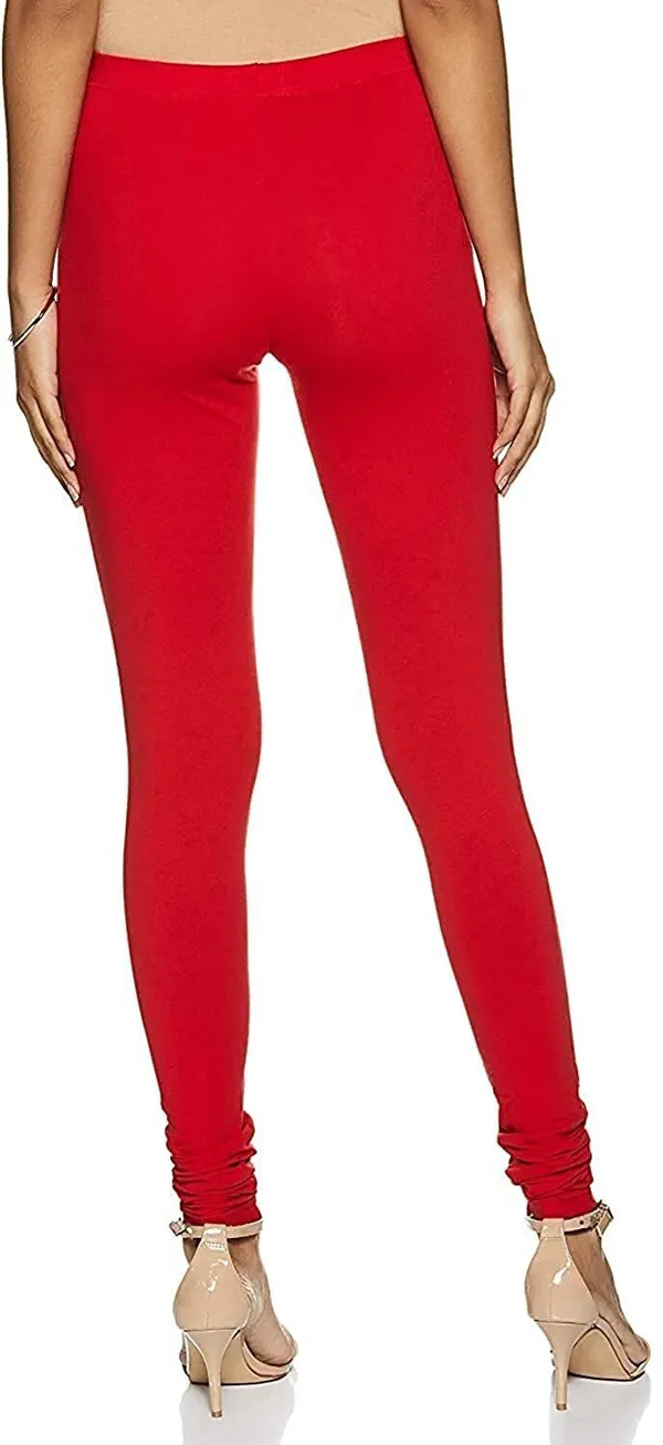 Red_&_Blue_Cotton_Blend_Solid_Casual_Ethnic_Wear_Leggings_For_Women_(Pack_Of_2)