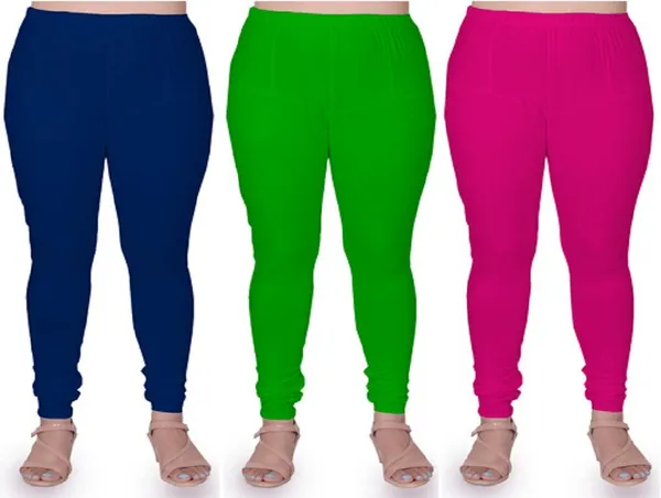 Multicolor_Cotton_Blend_Solid_Party_Western_Wear_Leggings_For_Women_(Pack_Of_3)