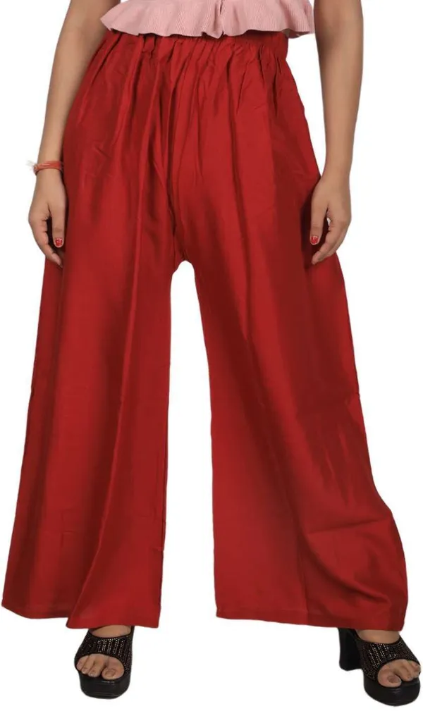Maroon_Regular_Party_Viscose_Rayon_Trouser_For_Women