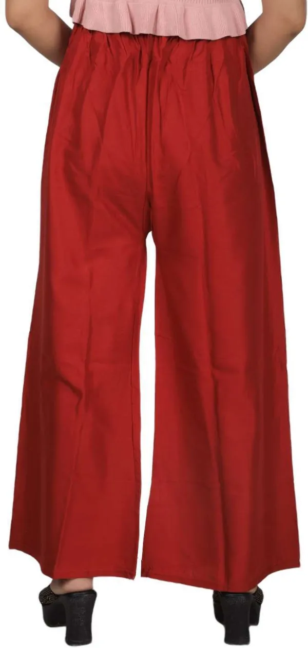 Maroon_Regular_Party_Viscose_Rayon_Trouser_For_Women