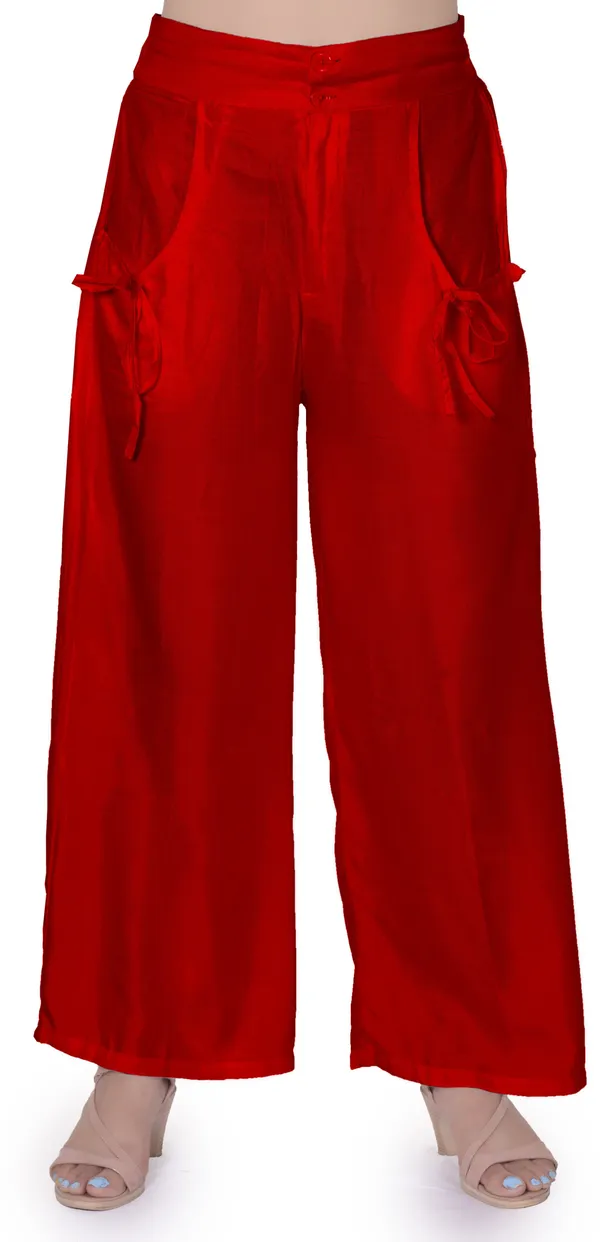 Maroon_Regular_Party_Pure_Cotton_Trouser_For_Women