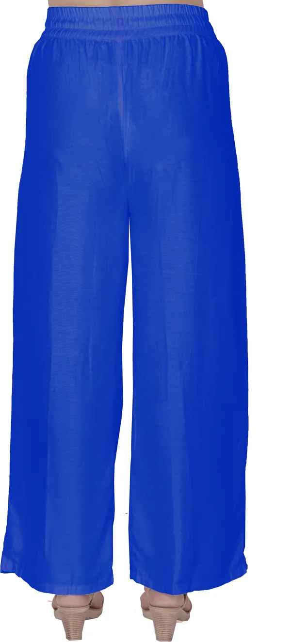 Blue_Regular_Party_Pure_Cotton_Trouser_For_Women
