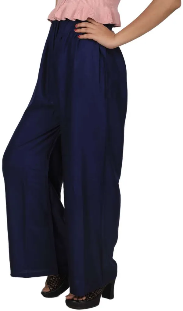 Dark_Blue_Regular_Party_Viscose_Rayon_Trouser_For_Women