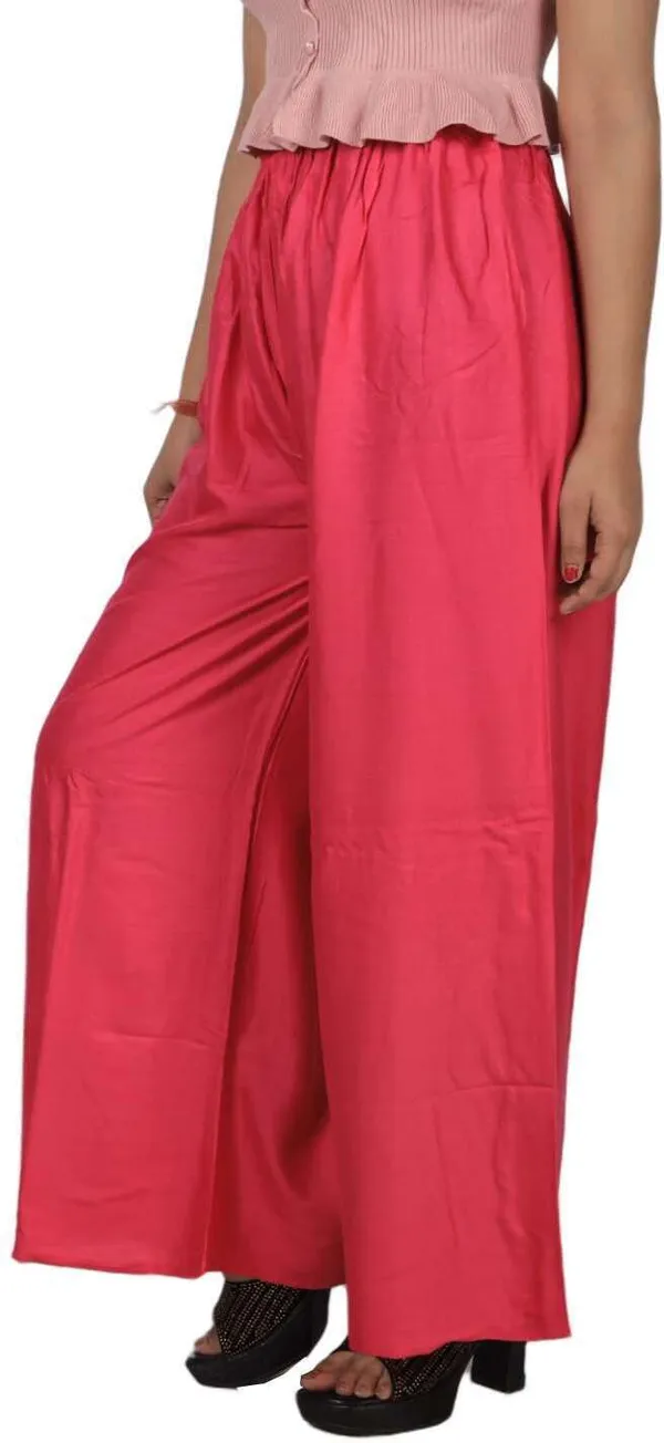 Pink_Regular_Party_Viscose_Rayon_Trouser_For_Women