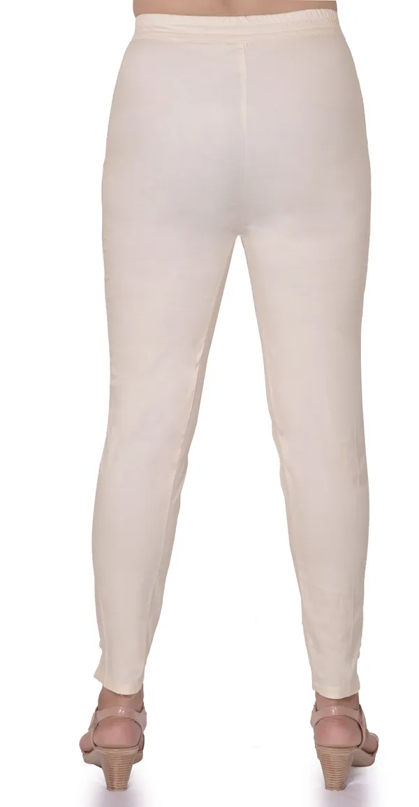 White_Regular_Party_Pure_Cotton_Trouser_For_Women