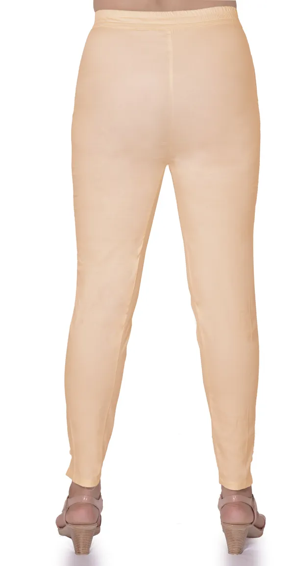 Cream_Regular_Party_Pure_Cotton_Trouser_For_Women