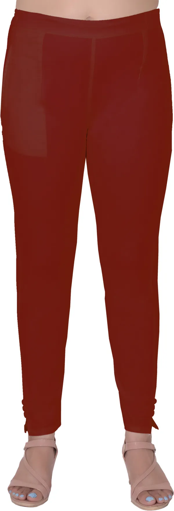 Maroon_Regular_Party_Pure_Cotton_Trouser_For_Women