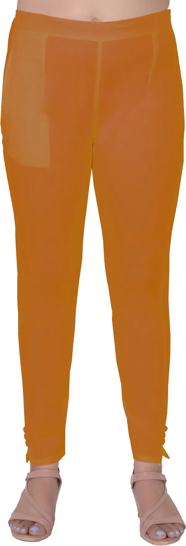 Yellow_Regular_Party_Pure_Cotton_Trouser_For_Women