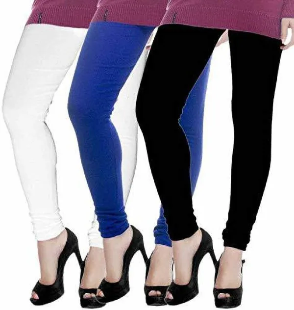 Black_&_Blue_&_White_Silk_Blend_Solid_Casual_Ethnic_Wear_Leggings_For_Women_(Pack_Of_3)