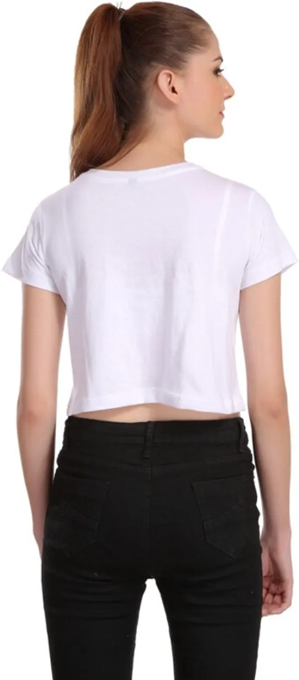 White_Casual_Printed_Pure_Cotton_Crop_Top_For_Women