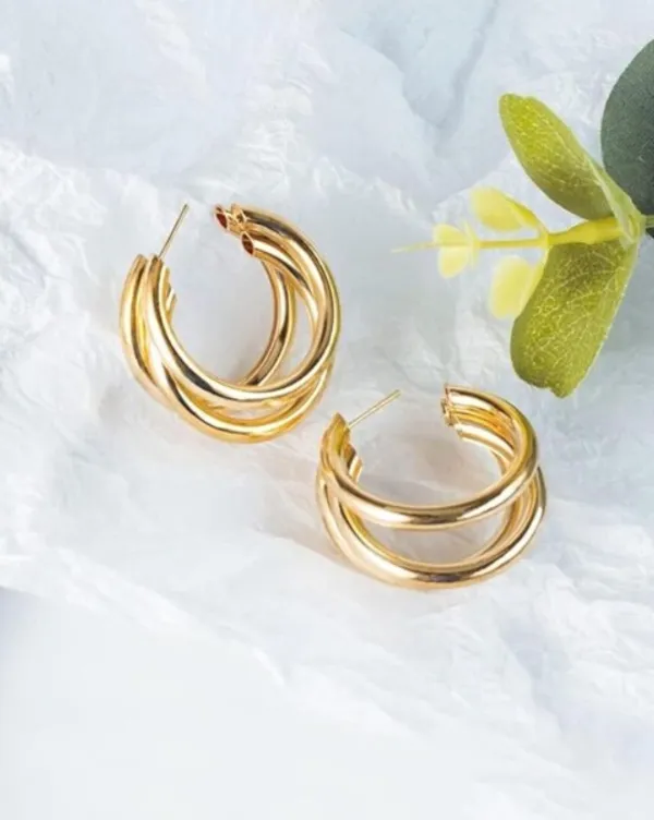 Gold_Plated_Korean_Earring_for_Women_|_Hailey_Hoops_Pinterest_Earrings