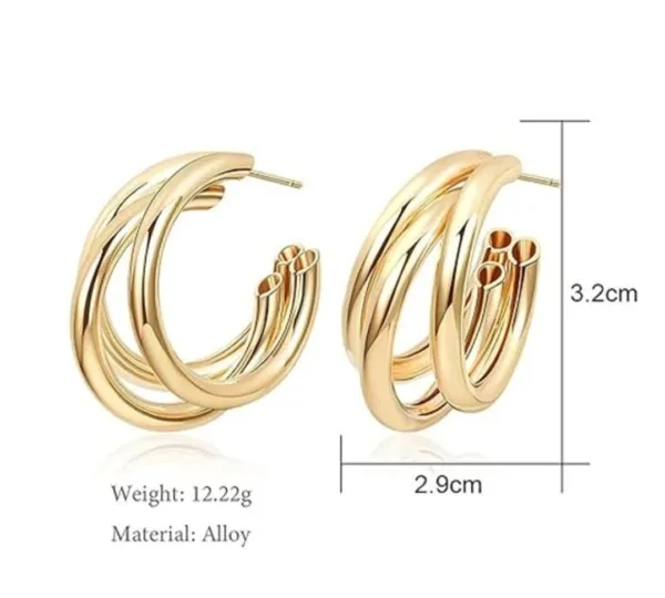 Gold_Plated_Korean_Earring_for_Women_|_Hailey_Hoops_Pinterest_Earrings