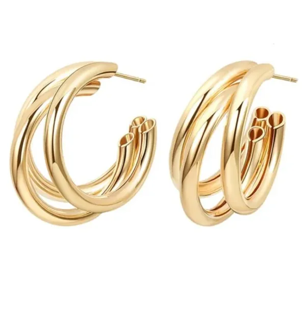 Gold_Plated_Korean_Earring_for_Women_|_Hailey_Hoops_Pinterest_Earrings