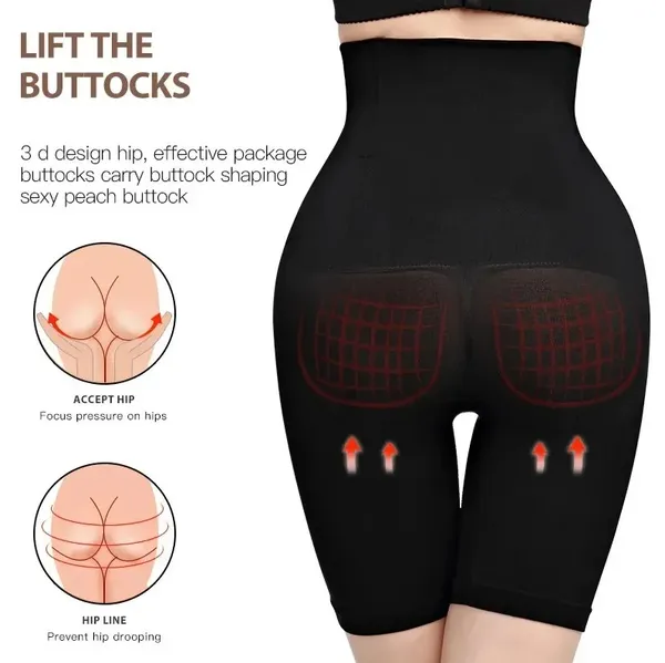 Black_High_Waisted_Shapewear_for_Women_|_Tummy_Tucker_Control_high_Slimming_Body_Shaper