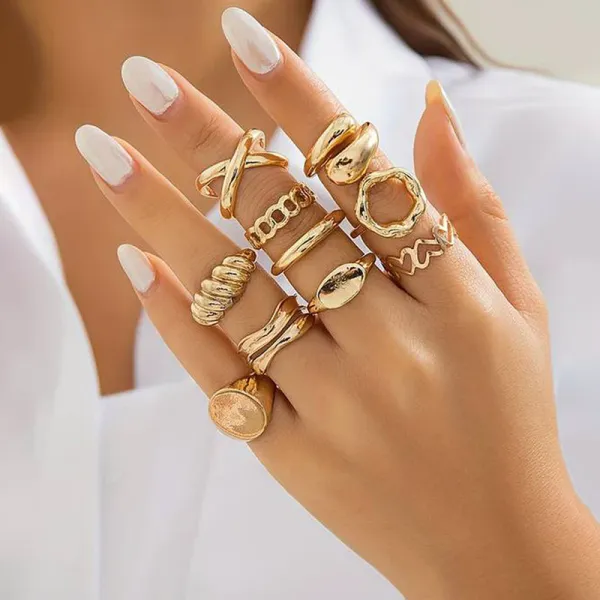 Gold_Plated_Rings_for_Woemn_|_Premium_Stackable_Rings_Set