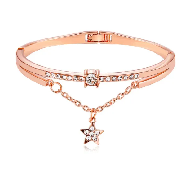 Rose_Gold_Plated_Bracelet_for_Women_|_Star_inspired_Stone_Studded_Korean_Bracelet