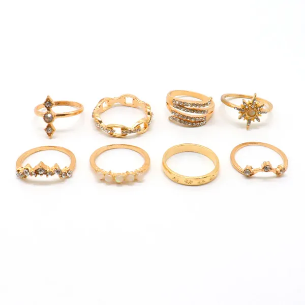 Set_of_17_Rose_Gold_Rings_for_Women_|_Vintage_Floral_Designs_Silver_Plushy_Rings