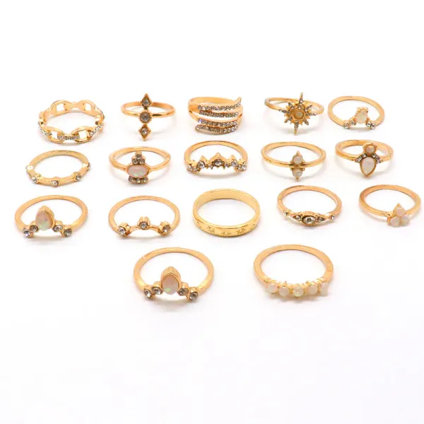 Set_of_17_Rose_Gold_Rings_for_Women_|_Vintage_Floral_Designs_Silver_Plushy_Rings