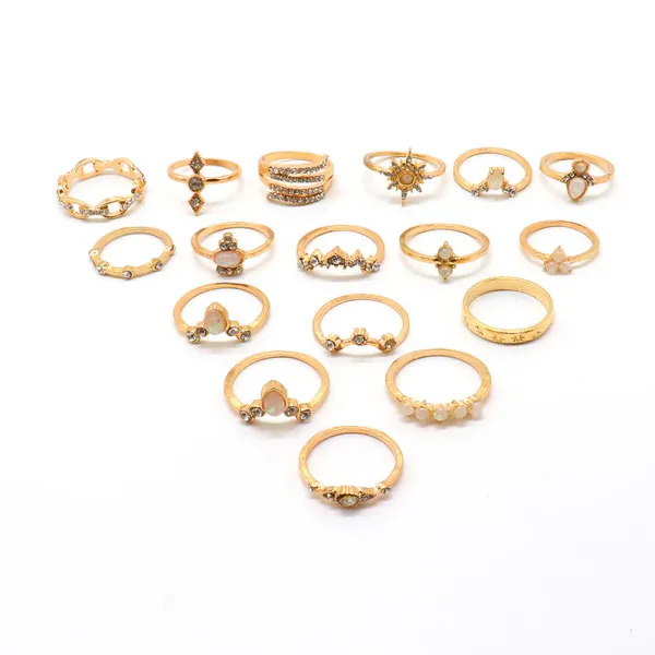 Set_of_17_Rose_Gold_Rings_for_Women_|_Vintage_Floral_Designs_Silver_Plushy_Rings