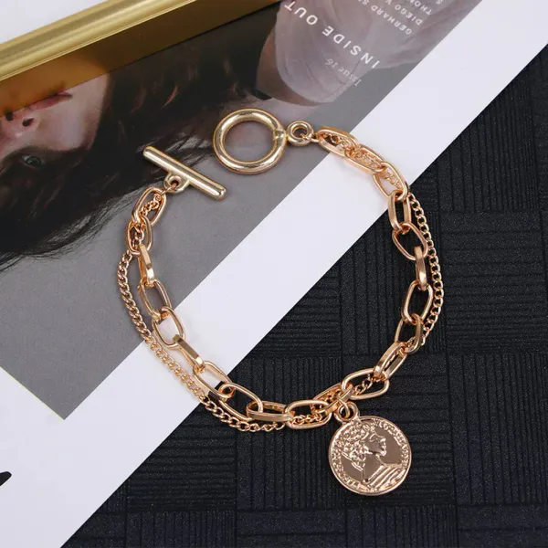 Silver_Plated_Bracelet_for_Women_|_Gold_Sparkling_Coinez_Multistrand_Bracelet