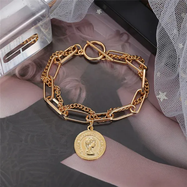 Silver_Plated_Bracelet_for_Women_|_Gold_Sparkling_Coinez_Multistrand_Bracelet