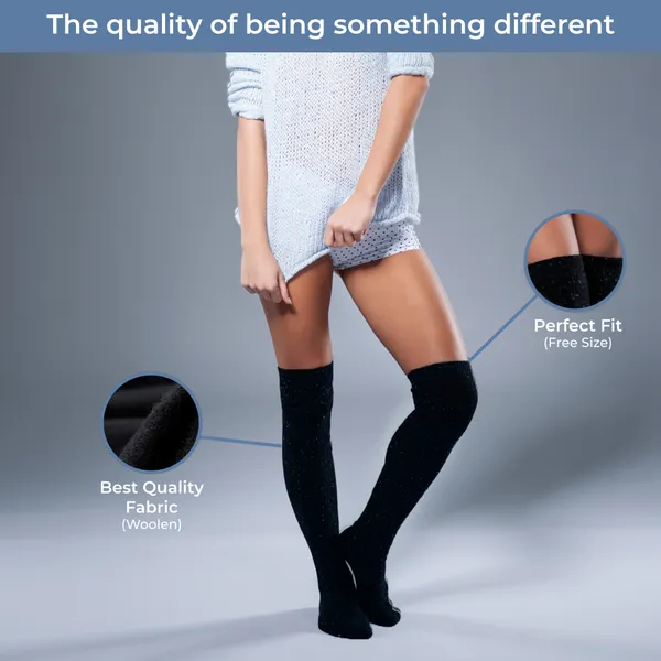 Black_Knee_high_Socks_for_Women_|_Warmers_Long_Socks_Boot_Cuffs_Knee_Cap_woolen_Socks