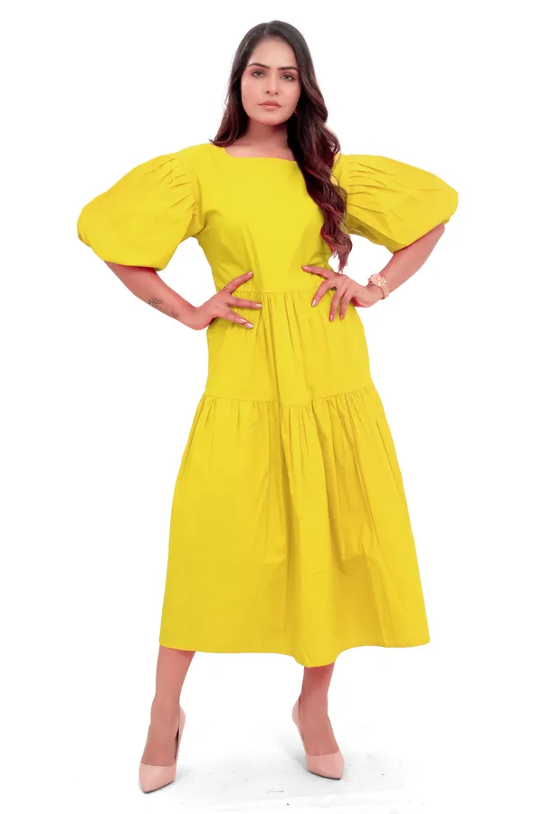 Lime_Green_Cotton_Poplin_Full_Length_Long_Dress_For_Women