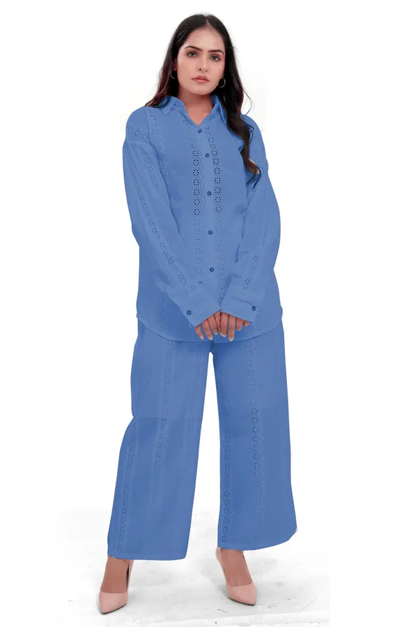 Sky_Blue_Cotton_Schiffli_Shirt_And_Palazzo_Co-Ord_Set_For_Women