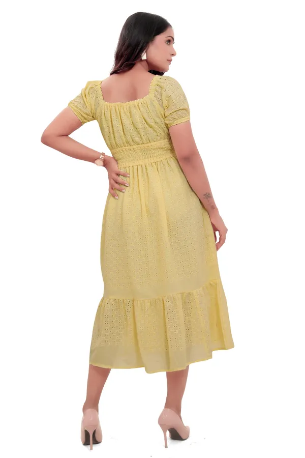 Lime_Yellow_Cotton_Schiffli_Long_Dress_For_Women
