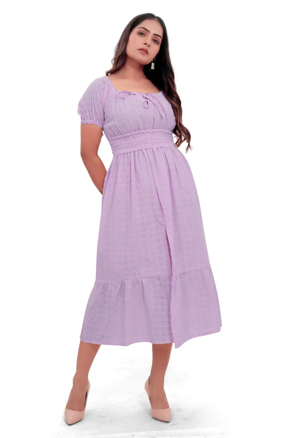 Lavender_color_Cotton_Schiffli_Long_Dress_For_Women