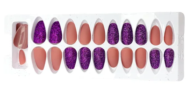 Honey_Flower_Designer_Glitter_&_Matte_Press_On_Fake_Nails_|_Artificial_Nails_|_Almond_Shape_With_Nail_Glue_Kit