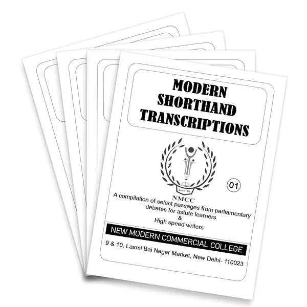 Black_&_White_Modern_Shorthand_Transcriptions_Shorthand_Books_Combo_(Pack_Of_4)
