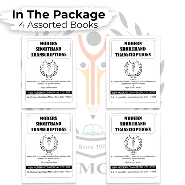Black_&_White_Modern_Shorthand_Transcriptions_Shorthand_Books_Combo_(Pack_Of_4)