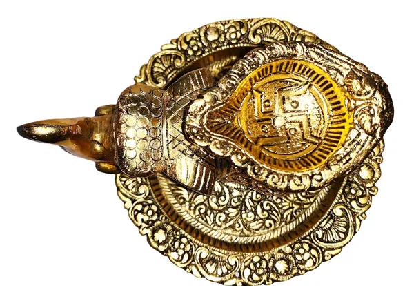 Golden_Oxidized_Metal_Religious_Elephant_With_Diya_Handmade_Antique_Handicraft_For_Home_Decor_Item
