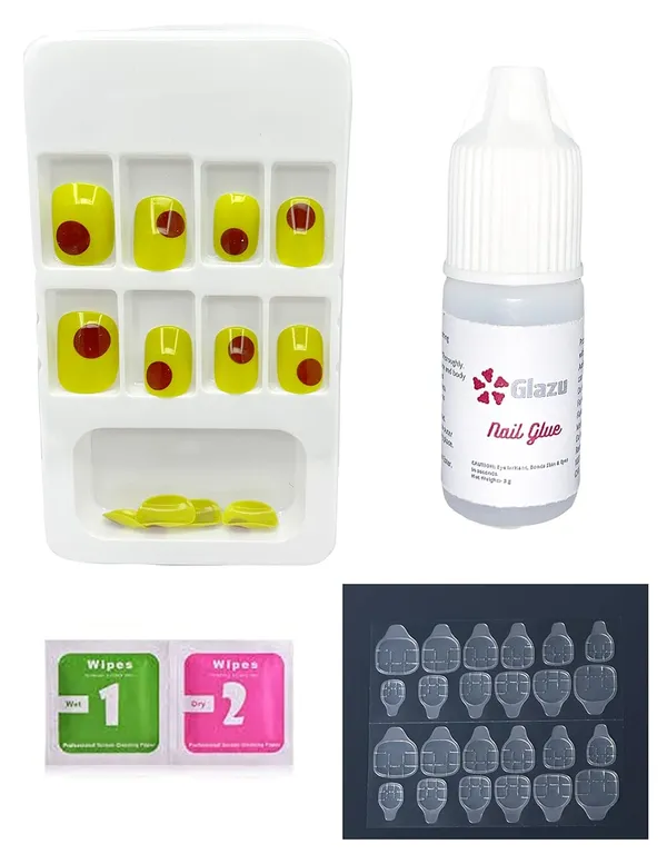 Rio_Grande_Designer_Press_On_Artificial_Nails/Fake_Nails_Almond/Squoval_With_1_Glue_Kit