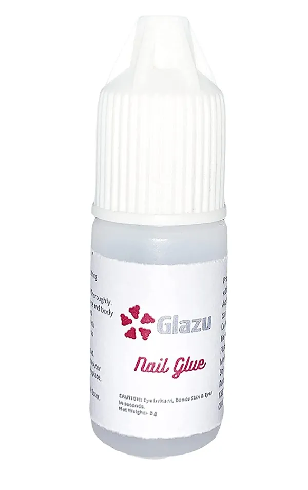 Blue_&_Red_Glitter_Matte_&_Glitter_Artificial/False_Nails_Set,_Nail_Glue_Included