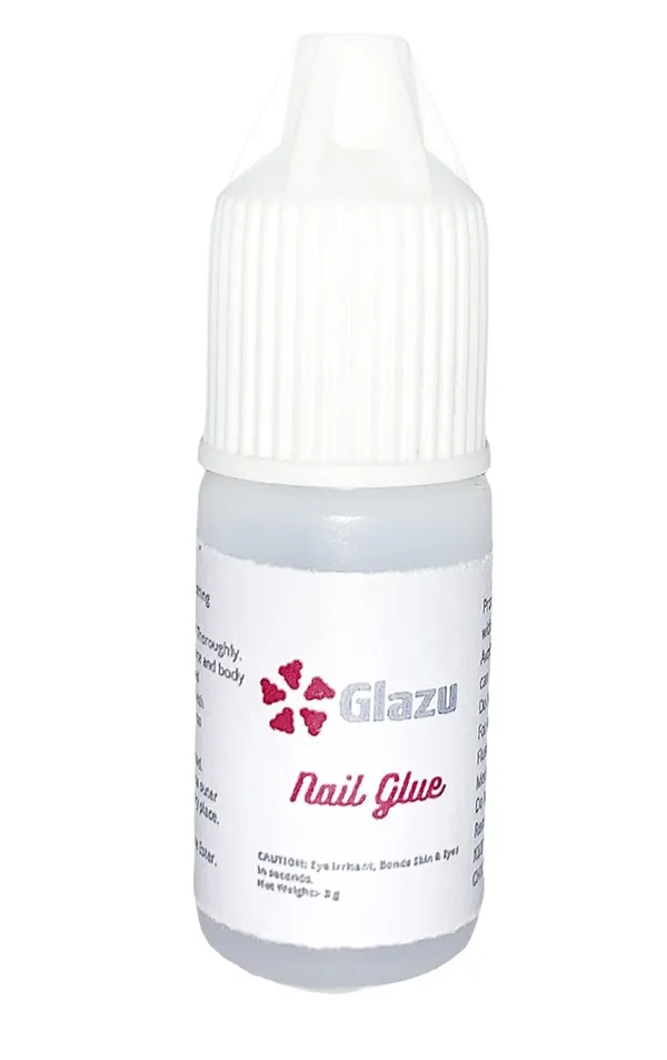 White_Glitter_&_Matte_Press_On_Artificial_Nails/Fake_Nails_With_1_Sheet_Nail_Glue_Tabs_&_1_Nail_Liquid_Glue_Bottle