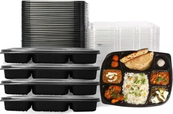 Black_8_Compartment_Meal_Tray_(100)_Packaging_Supplies