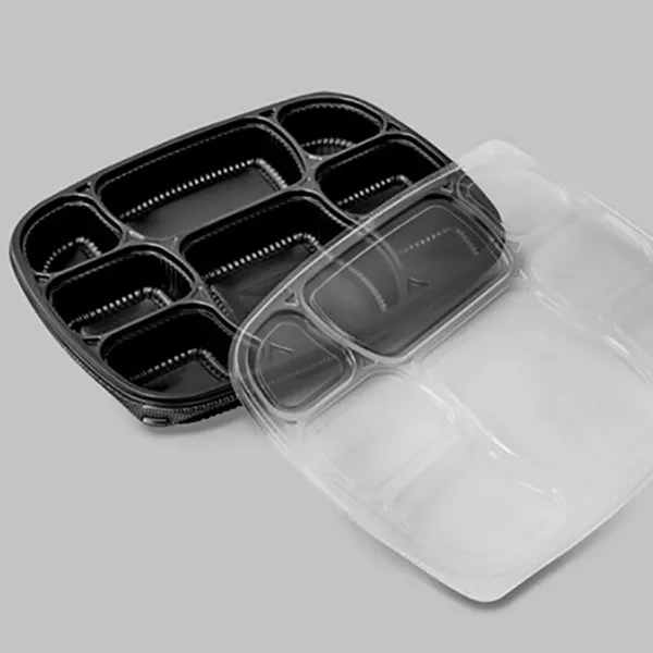 Black_8_Compartment_Meal_Tray_(100)_Packaging_Supplies
