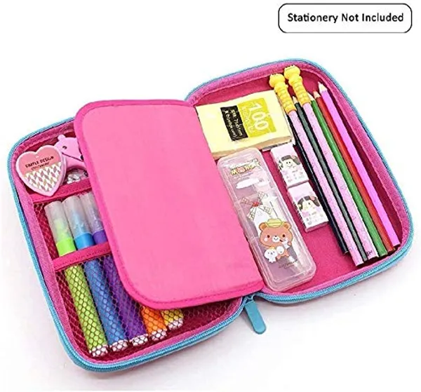 Pink_Stylish_3D_Unicorn_Pencil_Box,_Large_Capacity_Pencil_Case,_Hardtop_Jumbo_Princess_Pencil_Box_Travel_Pouch_Bag_For_School_Girls_Women,_Unicorn