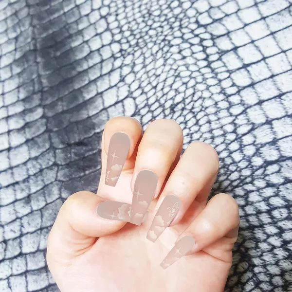 Rodeo_Dust_Ballerina_Shaped_Press_On_Artificial/Fake_Nails,_1_Sheet_Nail_Glue_Tabs_&_1_Nail_Glue_Bottle