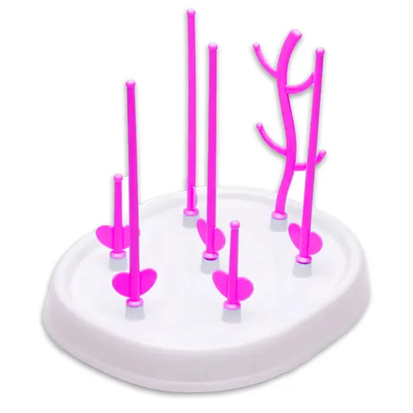 Pink_White_Bottle_Drying_Rack,_Baby_Bottle_Drying_Rack,_Feeding_Bottle_Drying_Rack,_Kids_Bottle_Drying_Rack,_Milk_Bottle_Drying_Rack,_Portable_Bottle_Drying_Rack