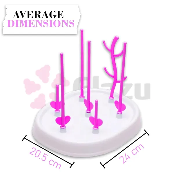 Pink_White_Bottle_Drying_Rack,_Baby_Bottle_Drying_Rack,_Feeding_Bottle_Drying_Rack,_Kids_Bottle_Drying_Rack,_Milk_Bottle_Drying_Rack,_Portable_Bottle_Drying_Rack