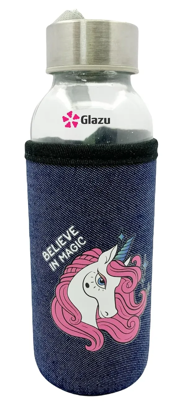 Transparent_Glass_Water_Bottle,_1_Bottle_Reusable_Water_Bottles_With_Airtight,_Stainless-Steel_Lid_With_Carrying_Strap_&_Cute_Unicorn_Print_Water_Bottle_Protective_Sleeve_For_Cold_Drinks_&_Shakes